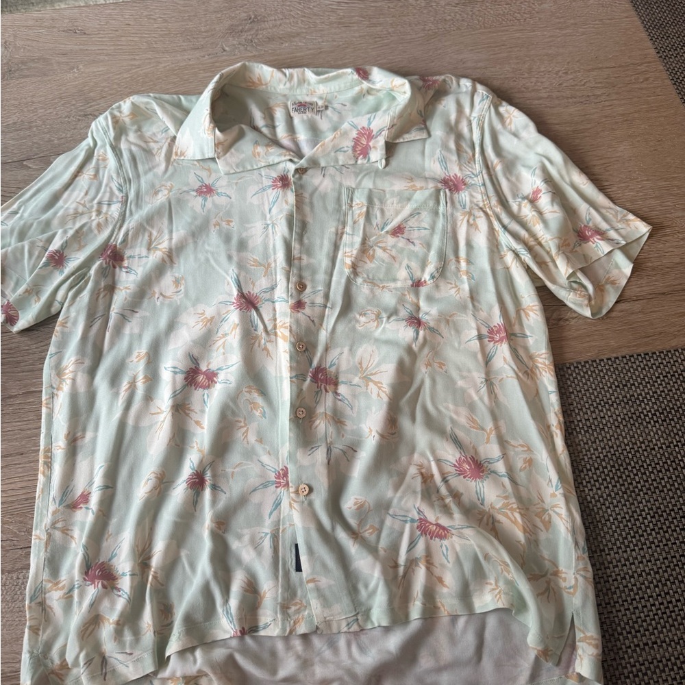 Floral Button-Up Shirt- Men’s Faherty
